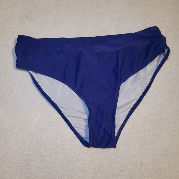 Love2Mi Maternity Swimsuit Pregnancy Bathing Suits Navy Bikini Bottoms Summer - Picture 1 of 7